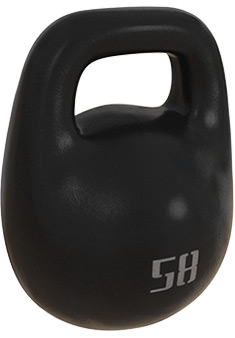 Спортивная черная гиря 58 кг
