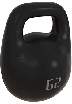 Спортивная черная гиря 62 кг