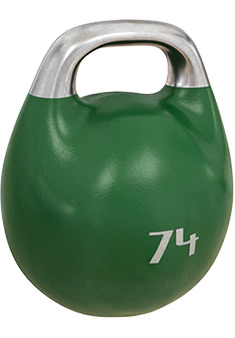 Спортивная цветная гиря 74 кг